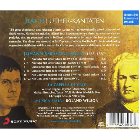 CD, Kulturshop Leipzig, Kantaten BWV 2,7,38, Johann Sebastian Bach, Martin Luther,