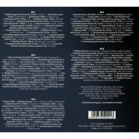 Titelliste Johann Sebastian Bach. CD Box mit 100 Werken